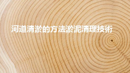 河道清淤的方法淤泥清理技術(shù)革新：驅(qū)動的前沿處理方案是什么？